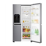 LG Frigider Side by Side | Clasa F | 601 L | Total No Frost | Compresor Linear Inverter 10 ani Garanție | Gri metalizat, GSL760PZXV, thumbnail 9