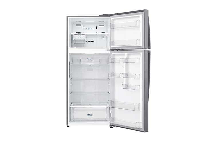 LG Frigider LG | Clasa E | 438 L | Total No Frost | Door Cooling+™ | LINEAR Cooling™ | ThinQ™ | Gri metalizat, GTB574PZHZD, thumbnail 2