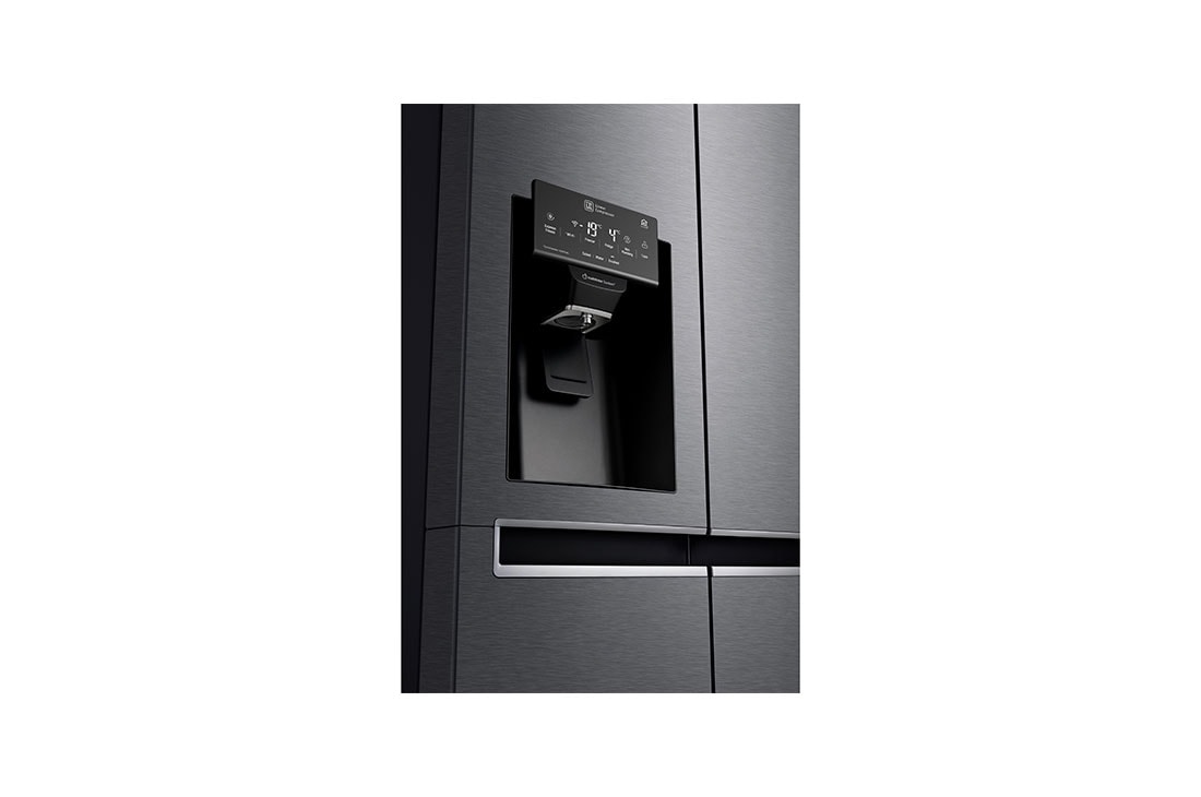 LG Frigider Side by Side | Clasa F | 601 L | ThinQ™ | Total No Frost | Compresor Linear Inverter 10 ani Garanție | Gri metalizat, GSL471ICEZ, GSL471ICEZ, thumbnail 3