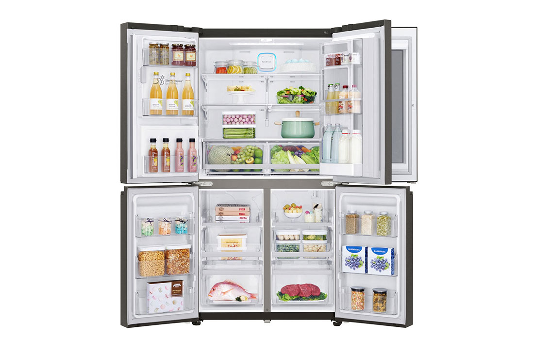 LG Frigider Multi-Door InstaView™ Door-in-Door™ | 571 L | 1.802 M | Total No Frost | Clasa F | Compresor Linear Inverter 10 ani Garanție | ThinQ™ | Gri inchis, GMX936SBHV, thumbnail 4