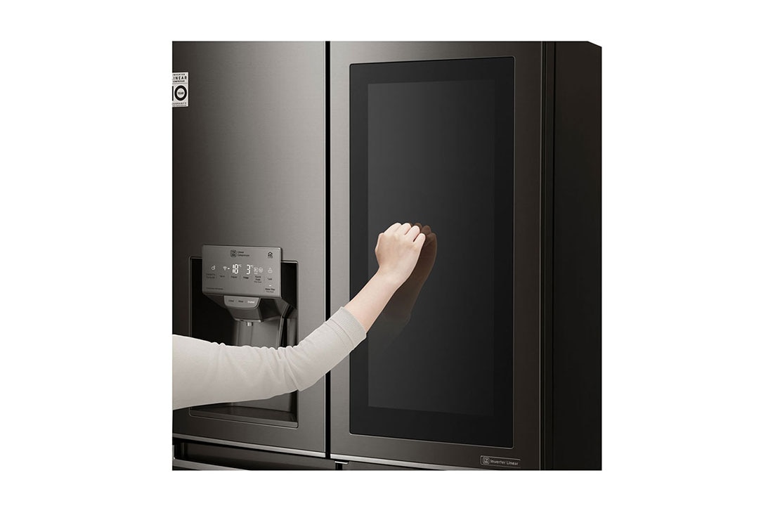 LG Frigider Multi-Door InstaView™ Door-in-Door™ | 571 L | 1.802 M | Total No Frost | Clasa F | Compresor Linear Inverter 10 ani Garanție | ThinQ™ | Gri inchis, GMX936SBHV, thumbnail 6