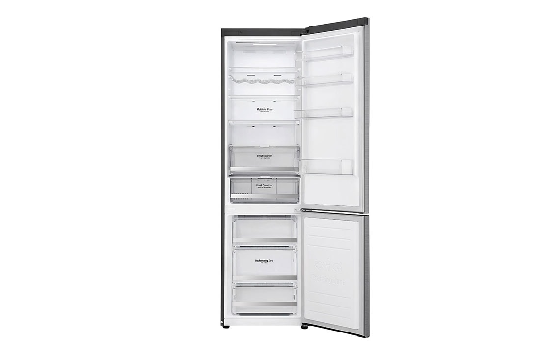 LG Combină frigorifică | Clasa E | 384 L | Total No Frost | Compresor Linear Inverter 10 ani Garanție | Door Cooling | SmartThinQ™ | Gri metalizat, GBB72PZDZN, thumbnail 3