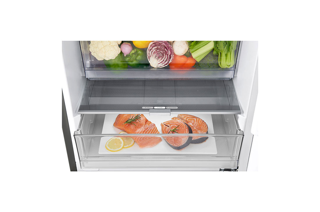 LG Combină frigorifică | Clasa E | 384 L | Total No Frost | Compresor Linear Inverter 10 ani Garanție | Door Cooling | SmartThinQ™ | Gri metalizat, GBB72PZDZN, thumbnail 8