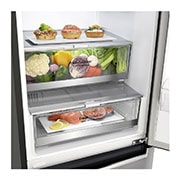 LG Combină frigorifică | Clasa E | 384 L | Total No Frost | Compresor Linear Inverter 10 ani Garanție | Door Cooling | SmartThinQ™ | Gri metalizat, GBB72PZDZN, thumbnail 6