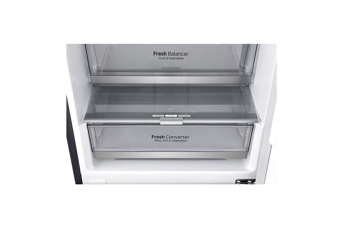 LG Combină frigorifică | Clasa D | 384 L | Compresor Linear Inverter 20 ani Garanție | Door Cooling | Metal Touch Display | ThinQ™ | Negru mat, GBB92MCAXP, thumbnail 5