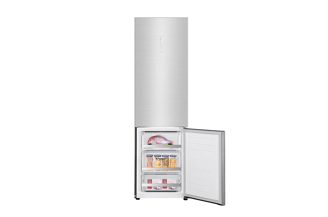 LG Combină frigorifică | Clasa D | 384 L | Compresor Linear Inverter 20 ani Garanție | Door Cooling | Metal Touch Display | ThinQ™ | Gri oțelat, GBB92STAXP, thumbnail 5