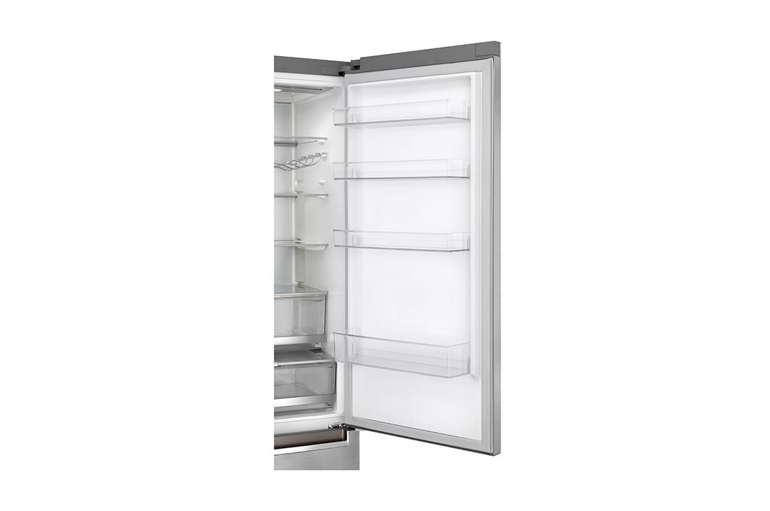 LG Combină frigorifică | Clasa D | 384 L | Compresor Linear Inverter 20 ani Garanție | Door Cooling | Metal Touch Display | ThinQ™ | Gri oțelat, GBB92STAXP, thumbnail 12