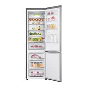 LG Combină frigorifică | Clasa D | 384 L | Compresor Linear Inverter 20 ani Garanție | Door Cooling | Metal Touch Display | ThinQ™ | Gri oțelat, GBB92STAXP, thumbnail 2