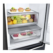 LG Combină frigorifică | Clasa D | 384 L | Total No Frost | Compresor Linear Inverter 10 ani Garanție | Door Cooling | Negru mat, GBB72MCEFN, thumbnail 4