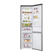 LG Combină frigorifică | Clasa E | 384 L | Total No Frost | Compresor Linear Inverter 10 ani Garanție | Door Cooling | ThinQ™ | Gri metalizat, GBB62PZHZN, thumbnail 2