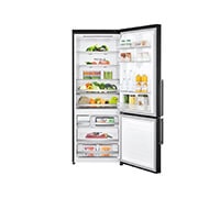 LG Combină frigorifică | Clasa E | 445 L | Total No Frost | Compresor Linear Inverter 10 ani Garanție | Door Cooling | ThinQ™ | Negru mat, GBB569MCAZB, thumbnail 2