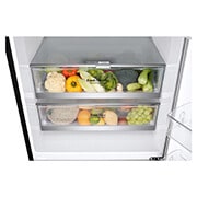 LG Combină frigorifică | Clasa E | 445 L | Total No Frost | Compresor Linear Inverter 10 ani Garanție | Door Cooling | ThinQ™ | Negru mat, GBB569MCAZB, thumbnail 4