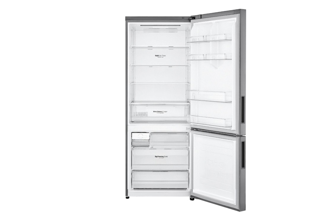 LG Combină frigorifică | Clasa E | 445 L | Total no Frost | Compresor Linear Inverter 10 ani Garanție | Door Cooling | Gri metalizat, GBB566PZHZN, thumbnail 2