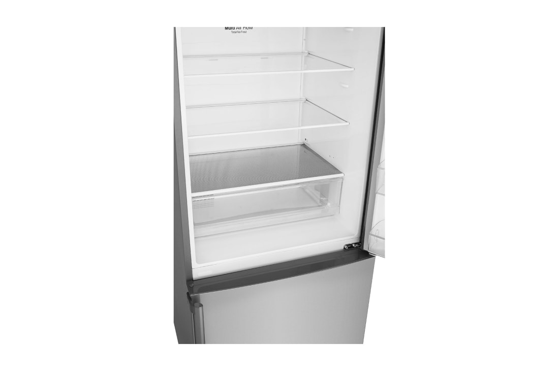 LG Combină frigorifică | Clasa E | 445 L | Total no Frost | Compresor Linear Inverter 10 ani Garanție | Door Cooling | Gri metalizat, GBB566PZHZN, thumbnail 3