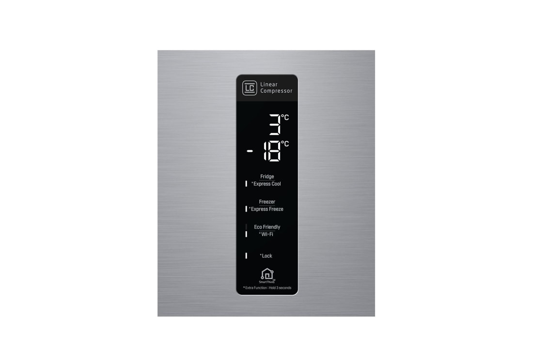 LG Combină frigorifică | Clasa E | 445 L | Total no Frost | Compresor Linear Inverter 10 ani Garanție | Door Cooling | Gri metalizat, GBB566PZHZN, thumbnail 5