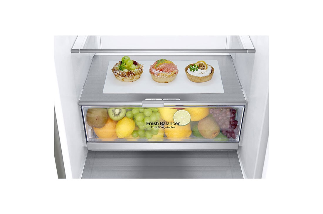 LG Combină frigorifică | Clasa D | 384 L | Total No Frost | Compresor Linear Inverter 10 ani Garanție | Door Cooling | Gri metalizat, GBB72SADXN, GBB72SADXN, thumbnail 5