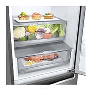 LG Combină frigorifică | Clasa D | 384 L | Total No Frost | Compresor Linear Inverter 10 ani Garanție | Door Cooling | Gri metalizat, GBB72SADXN, GBB72SADXN, thumbnail 3