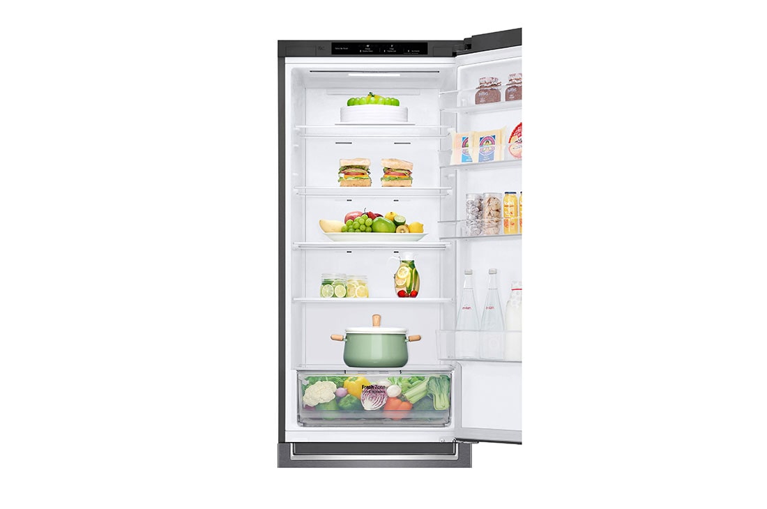 LG Combină frigorifică | Clasa E | 384 L | Total No Frost | Compresor Smart Inverter | Door Cooling | Gri închis, GBP32DSLZN, thumbnail 6
