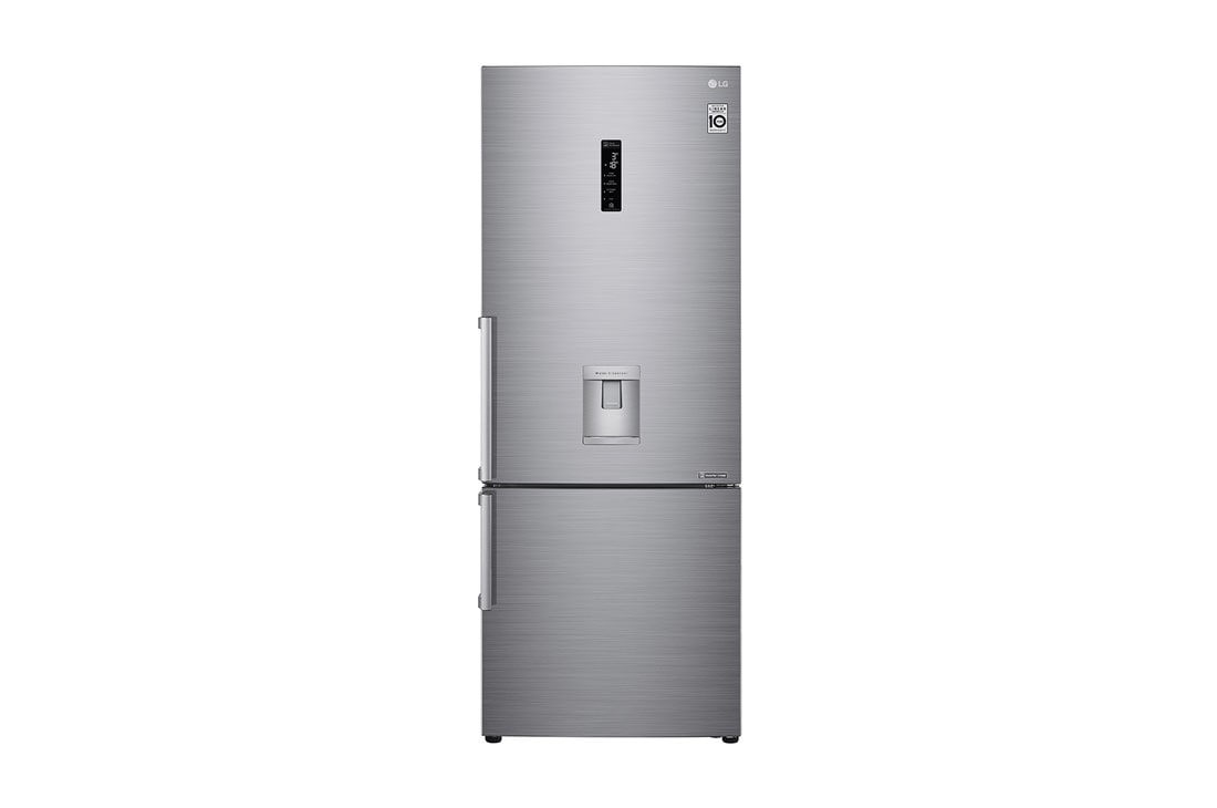 LG Combină frigorifică | Clasa E | 440 L | Total no Frost | Compresor Linear Inverter 10 ani Garanție | Door Cooling | ThinQ™ | Gri metalizat, GBF567PZCZB