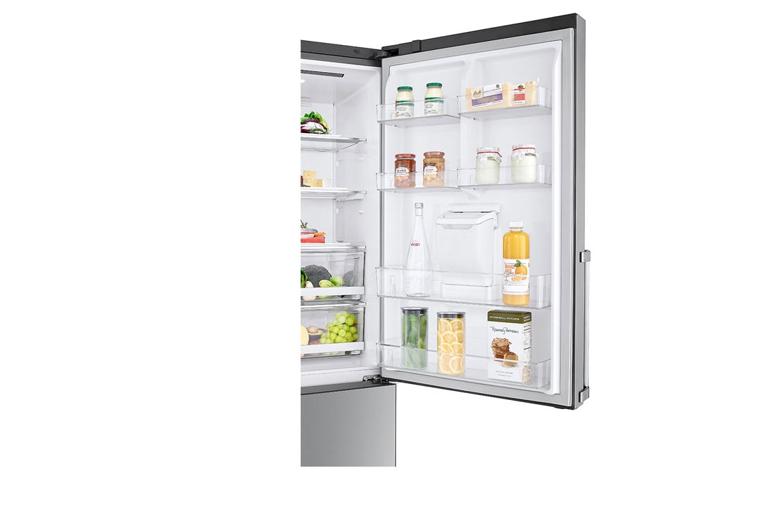 LG Combină frigorifică | Clasa E | 440 L | Total no Frost | Compresor Linear Inverter 10 ani Garanție | Door Cooling | ThinQ™ | Gri metalizat, GBF567PZCZB, thumbnail 6