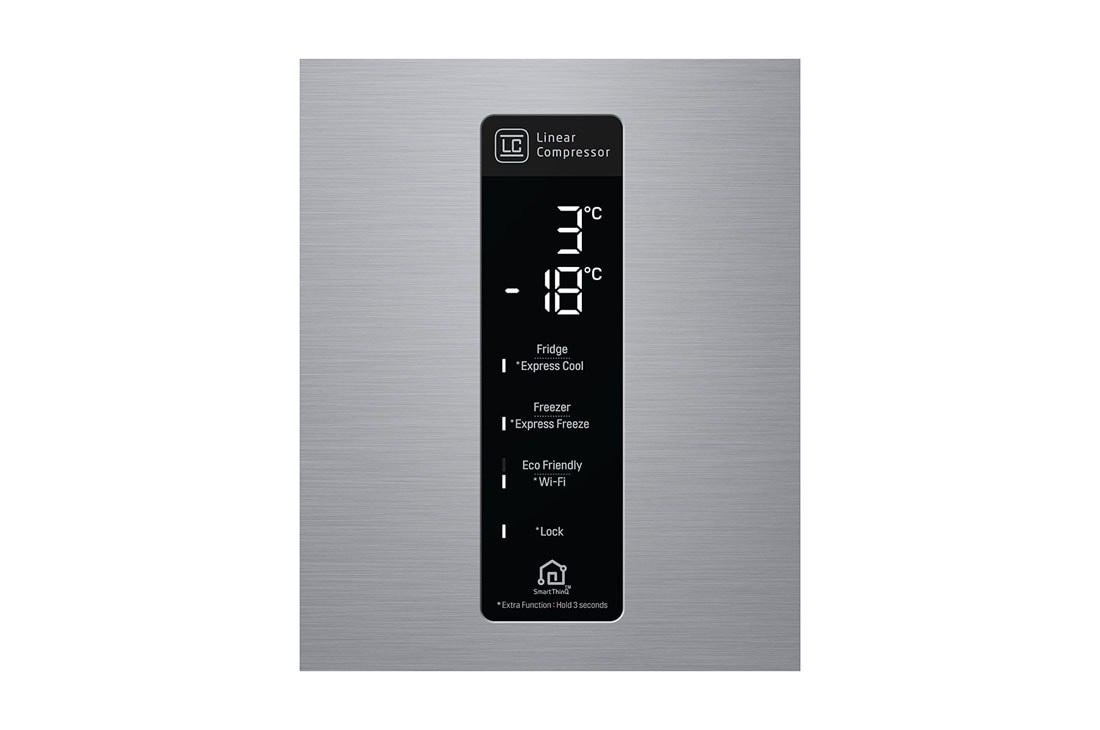 LG Combină frigorifică | Clasa E | 440 L | Total no Frost | Compresor Linear Inverter 10 ani Garanție | Door Cooling | ThinQ™ | Gri metalizat, GBF567PZCZB, thumbnail 9