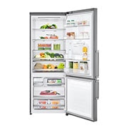 LG Combină frigorifică | Clasa E | 440 L | Total no Frost | Compresor Linear Inverter 10 ani Garanție | Door Cooling | ThinQ™ | Gri metalizat, GBF567PZCZB, thumbnail 2