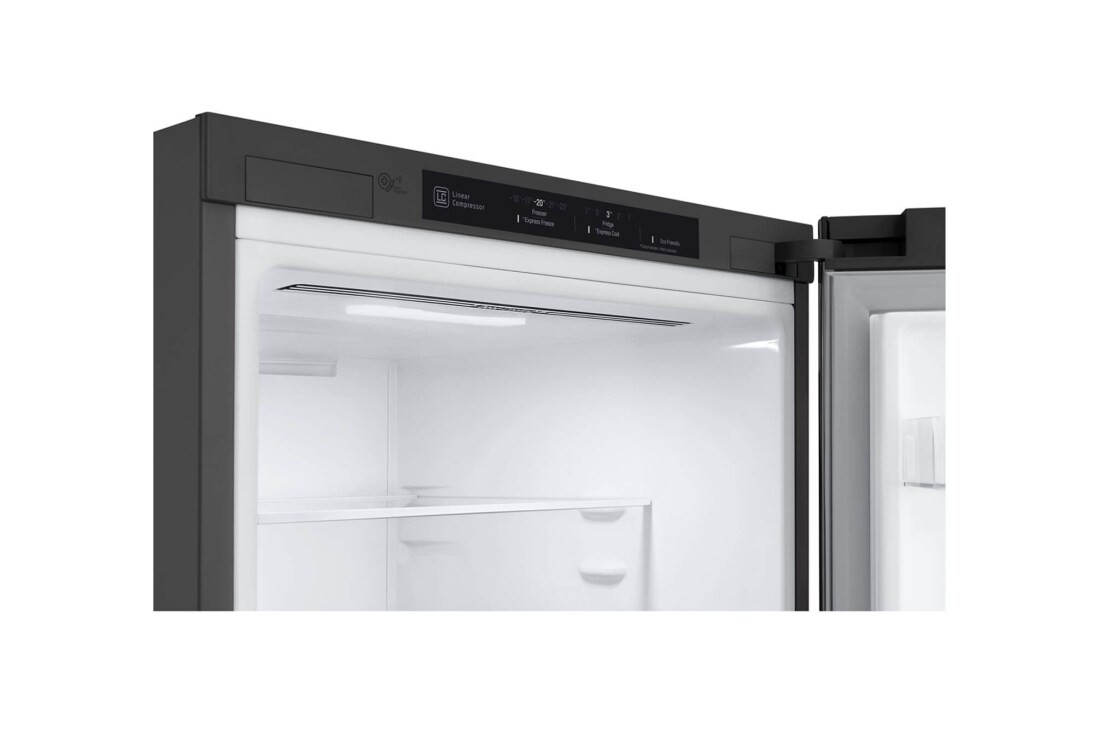 LG Combină frigorifică | Clasa D | 384 L | Total No Frost | Compresor Linear Inverter 10 ani Garanție | Door Cooling | Gri închis, GBP62DSNFN, thumbnail 5