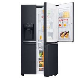 Frigider Side by Side | Clasa F | Door in Door | 601 L | Total No Frost | Compresor Linear Inverter 10 ani Garanție | SmartDiagnosis™ | Negru mat2