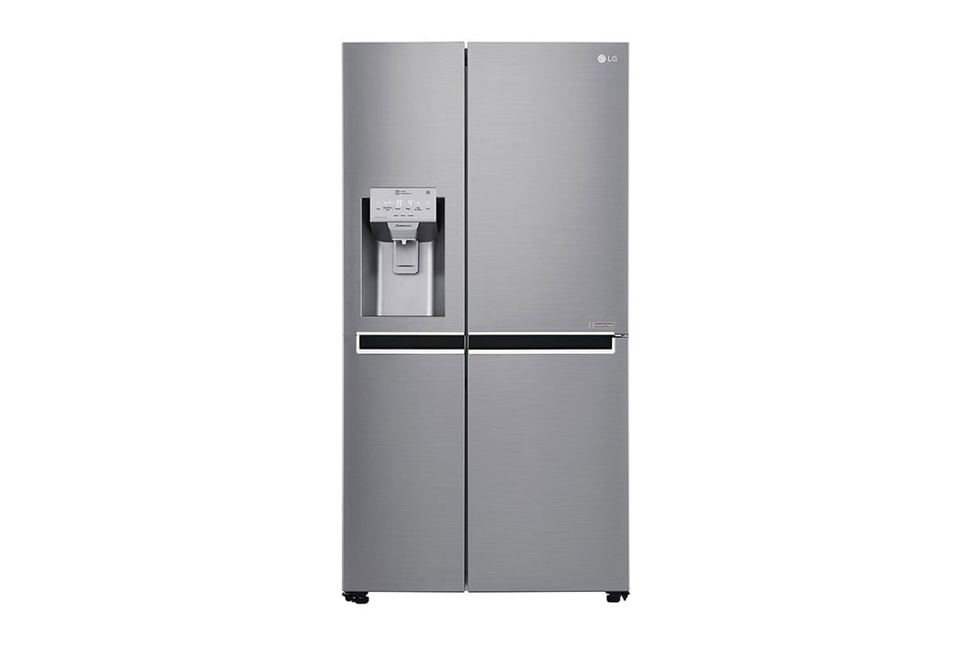 LG Frigider Side by Side | Clasa F | 601 L | 179 M | Total No Frost | Compresor Linear Inverter 10 ani Garanție | Moist Balance Crisper™ | Smart Diagnosis™ | Gri metalizat, GSL961PZUZ  , GSL961PZUZ