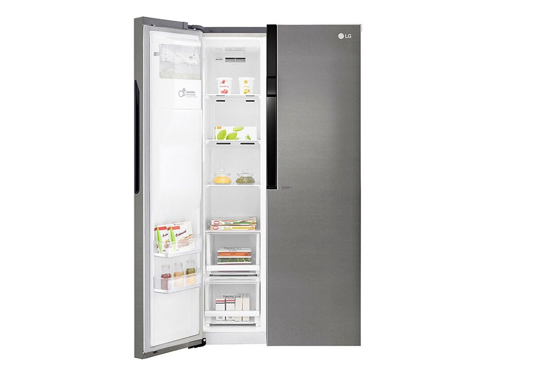 LG Frigider Side by Side | Clasa F | 591 L | Total No Frost | Compresor Linear Inverter 10 ani Garanție | Smart Diagnosis | Gri închis, GSL360ICEV   , GSL360ICEV, thumbnail 10