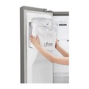 LG Frigider Side by Side | Clasa F | 591 L | Total No Frost | Compresor Linear Inverter 10 ani Garanție | Smart Diagnosis | Gri închis, GSL360ICEV   , GSL360ICEV, thumbnail 9