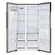 LG Frigider Side by Side | Clasa F | 591 L | Total No Frost | Smart Diagnosis | Compresor Linear Inverter 10 ani Garanție | Gri închis, GSL360ICEZ   , GSL360ICEZ, thumbnail 3