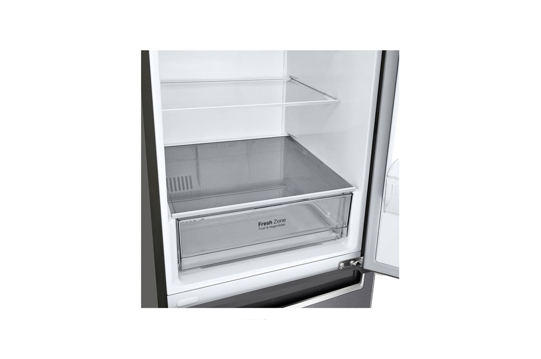 LG Combină frigorifică | Clasa E | 341 L | Total No Frost | Compresor Smart Inverter | Smart Diagnosis | Door Cooling | Gri metalizat, GBP31DSLZN, thumbnail 4