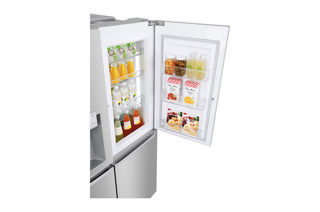 LG Frigider Side by Side InstaView Door in Door F| 601 L | Total No Frost | Compresor Linear Inverter 10 ani Garanție | Door cooling™ | Gri metalizat, GSJ961NSVZ, thumbnail 4