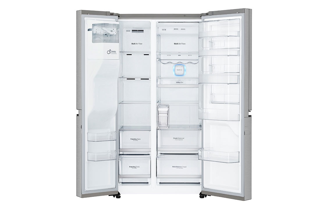 LG Frigider Side by Side InstaView Door in Door F| 601 L | Total No Frost | Compresor Linear Inverter 10 ani Garanție | Door cooling™ | Gri metalizat, GSJ961NSVZ, thumbnail 11