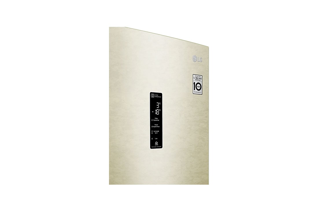 LG Combină frigorifică LG DoorCooling+™ | Clasa E | 384 l | Total No Frost | Compresor Linear Inverter 10 ani garanție | Bej, GBB62SEHZN, thumbnail 8