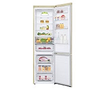 LG Combină frigorifică LG DoorCooling+™ | Clasa E | 384 l | Total No Frost | Compresor Linear Inverter 10 ani garanție | Bej, GBB62SEHZN, thumbnail 3
