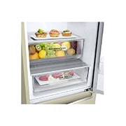 LG Combină frigorifică LG DoorCooling+™ | Clasa E | 384 l | Total No Frost | Compresor Linear Inverter 10 ani garanție | Bej, GBB62SEHZN, thumbnail 4
