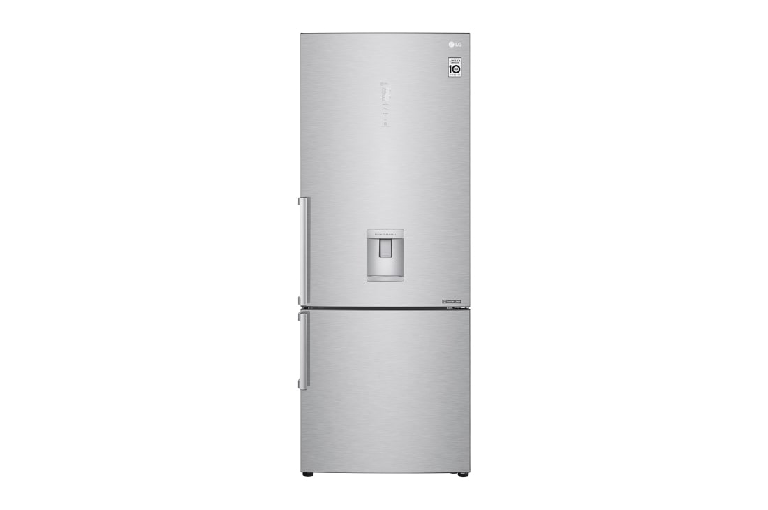 LG Combină frigorifică LG DoorCooling+™ | Clasa E | 451 l | Compresor Linear Inverter 10 ani garanție | Total No Frost | NatureFRESH™ | ThinQ™ | Gri metalizat, GBF569NSAZB