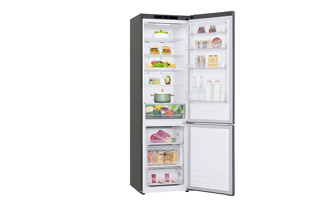 LG Combină frigorifică | Clasa D | 384 L | Total No Frost | Compresor Linear Inverter 10 ani Garanție | Door Cooling | Smart Diagnosis™ | Gri închis, GBP62DSSFR, thumbnail 12