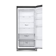 LG Combină frigorifică | Clasa E | 384 L | Total No Frost | Compresor Smart Inverter 10 ani Garanție | Door Cooling | ThinQ™ | Gri metalizat, Close Up Front View Door open, GBB62PZHMN, thumbnail 4