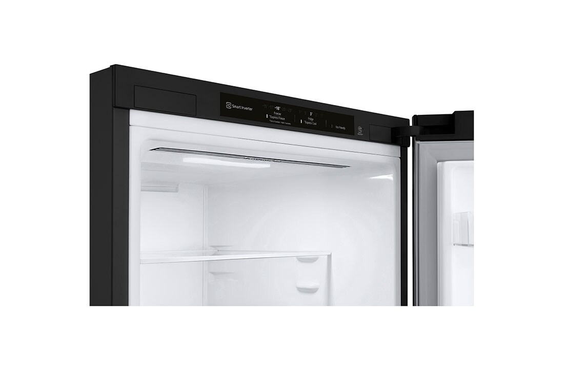 LG Combină frigorifică | Clasa E | 384 L | Total No Frost | Compresor Smart Inverter 10 ani garanție | Door Cooling+™ | Negru mat, Panel View, GBB62MCJMN, thumbnail 7