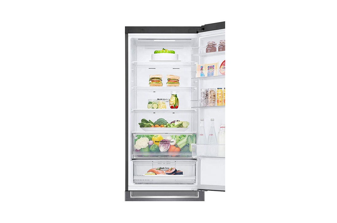 LG Combină frigorifică | Clasa E | 384 L | Total No Frost | Compresor Smart Inverter 10 ani Garanție | Door Cooling | Gri metalizat, Duct_Food2, GBB62DSHMN, thumbnail 4