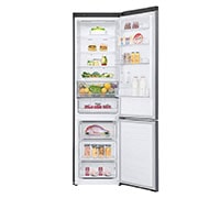 LG Combină frigorifică | Clasa E | 384 L | Total No Frost | Compresor Smart Inverter 10 ani Garanție | Door Cooling | Gri metalizat, FrontAllOpen_Food1, GBB62DSHMN, thumbnail 2