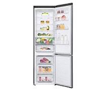 LG Combină frigorifică | Clasa E | 384 L | Total No Frost | Compresor Smart Inverter 10 ani Garanție | Door Cooling | Gri metalizat, FrontAllOpen_Food2, GBB62DSHMN, thumbnail 3