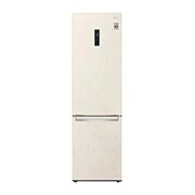 LG Combină frigorifică | Clasa E | 384 L | Total No Frost | Compresor Smart Inverter 10 ani Garanție | Door Cooling | ThinQ™ | Bej, Front View, GBB62SEHMN, thumbnail 1