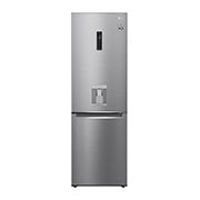 LG Combină frigorifică | Clasa E | 336 L | Total No Frost | Compresor Smart Inverter 10 ani Garanție | Door Cooling | ThinQ™ | Gri metalizat, Front Image, GBF71PZDMN, thumbnail 1