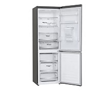LG Combină frigorifică | Clasa E | 336 L | Total No Frost | Compresor Smart Inverter 10 ani Garanție | Door Cooling | ThinQ™ | Gri metalizat, Right side view without food , GBF71PZDMN, thumbnail 12