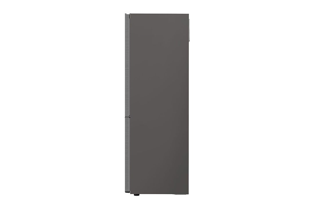 LG Combină frigorifică | Clasa E | 341 L | Total No Frost | Compresor Smart Inverter 10 ani Garanție | DoorCooling™ | ThinQ™ | Gri metalizat, Side View, GBB61PZHMN, thumbnail 14