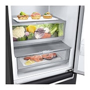 LG Combină frigorifică | 384 L | Compresor Centum System 20 ani Garanție | Clasa C | DoorCooling+™ | Metal Touch Display | ThinQ™ | Negru mat, Drawer_Food image, GBB92MCACP, thumbnail 4
